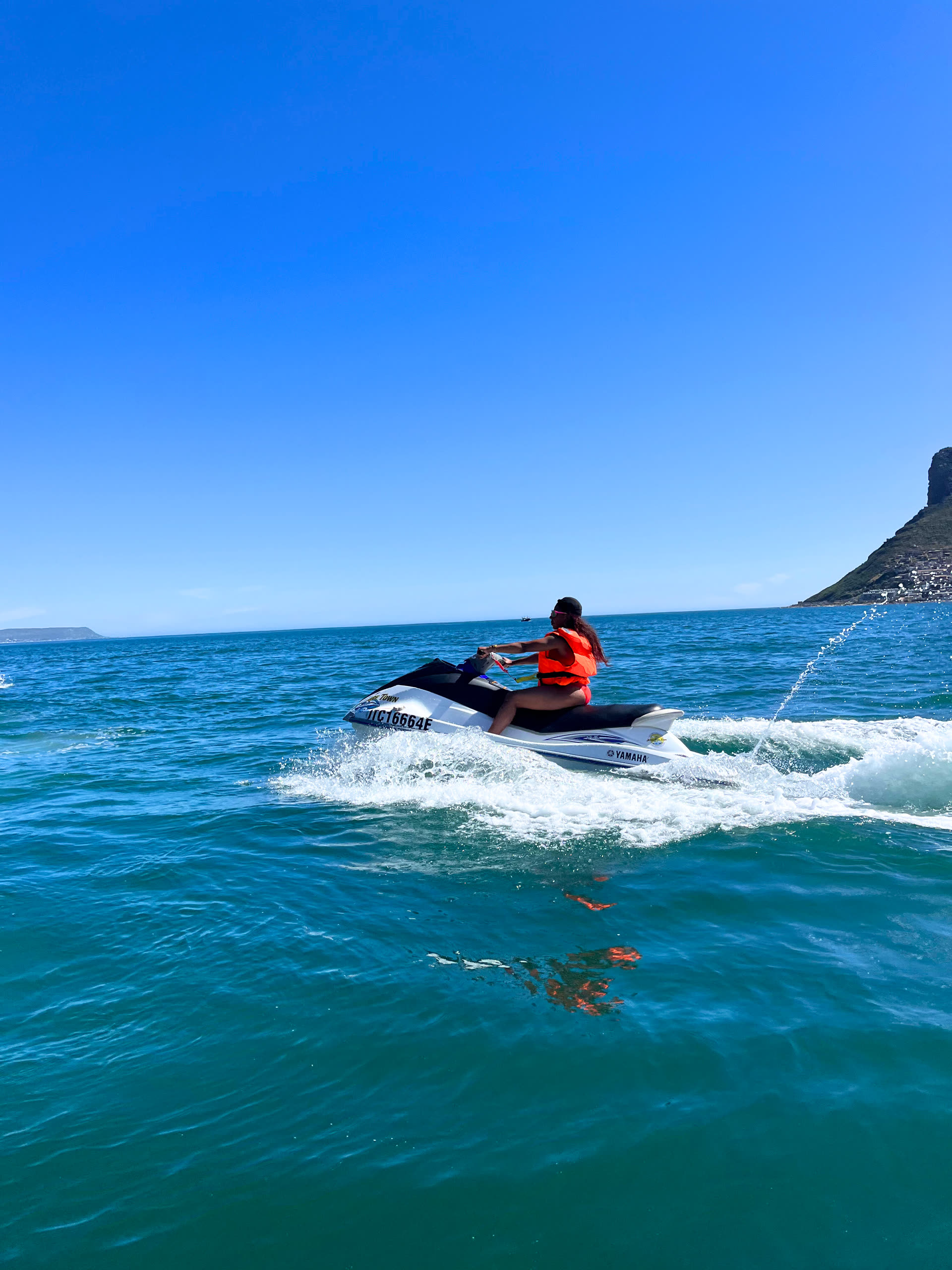 Jet ski along the Cape Town coastline near Chapman's Peak