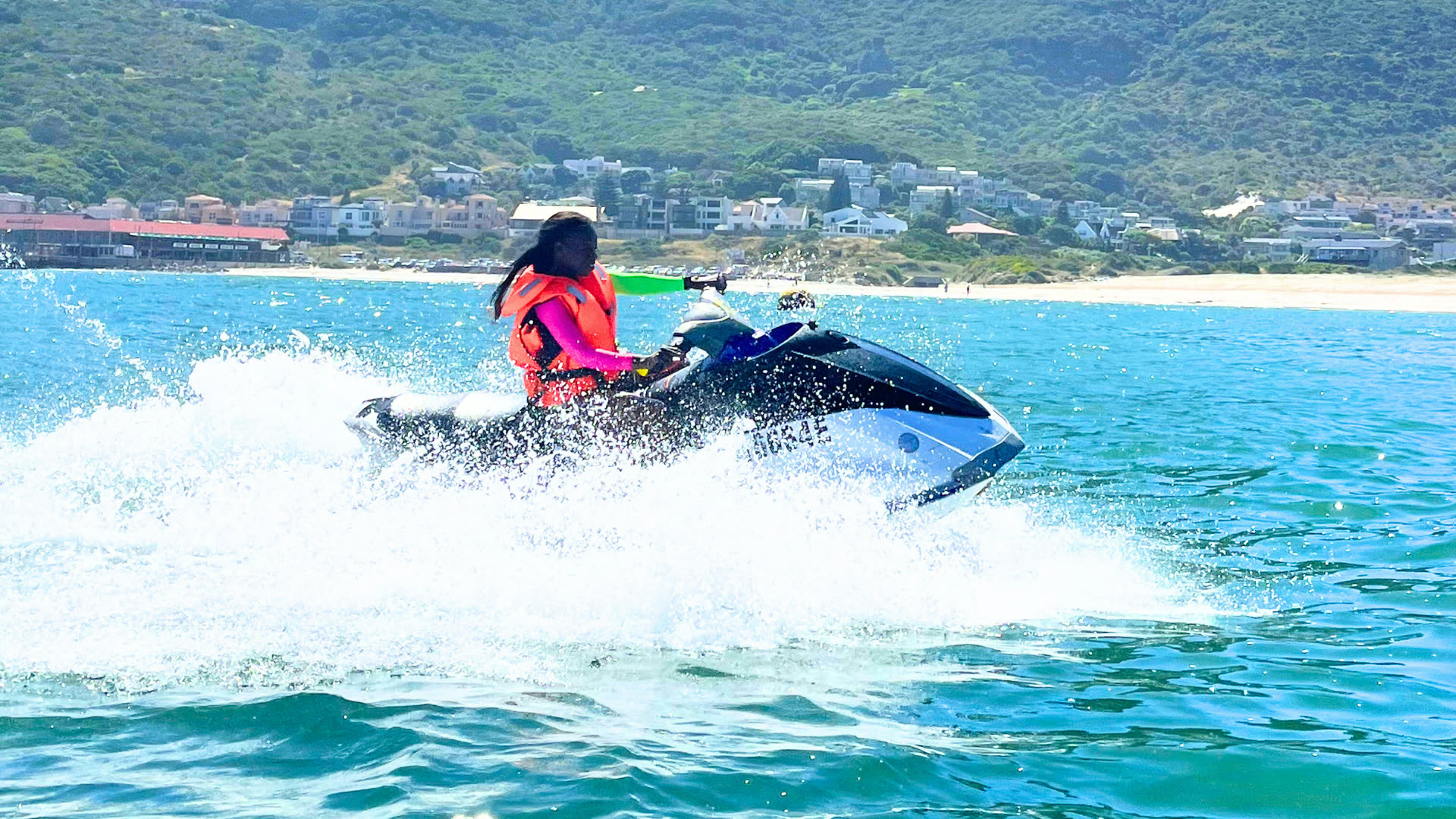 Jet ski on the Atlantic Ocean during a Cape Town tour