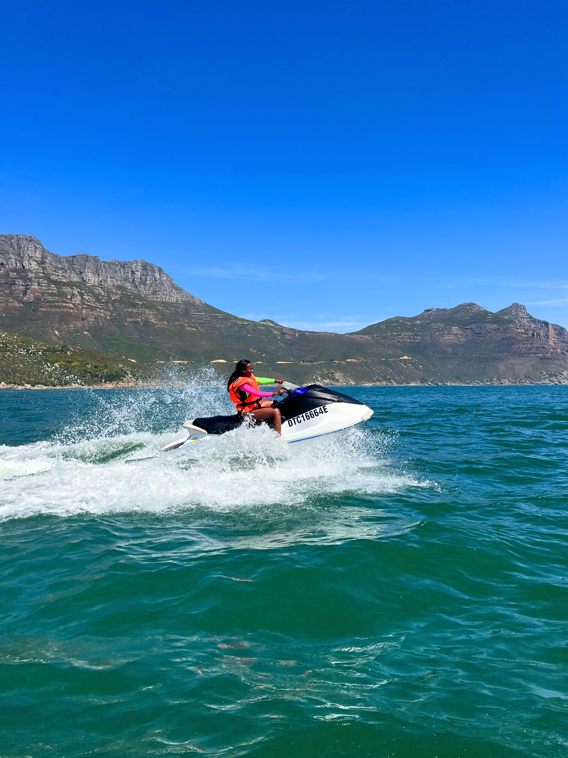 Yamaha WaveRunner riding out of Hout Bay Harbour